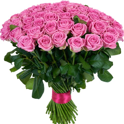 Купить на заказ Букет из 101 розовой розы с доставкой в Форт-Шевченко