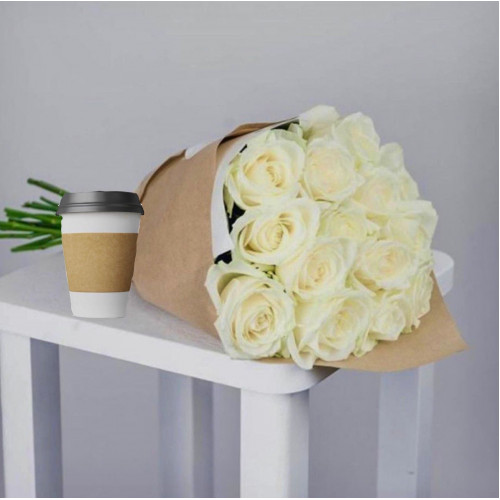 Купить на заказ Кофе с цветами с доставкой в Форт-Шевченко