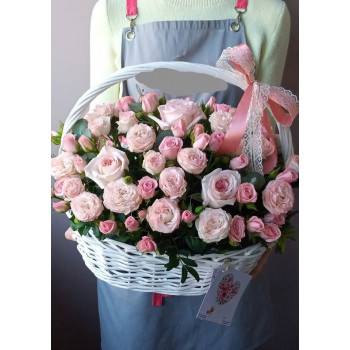 Корзина с цветами 5 Корзина с цветами 5