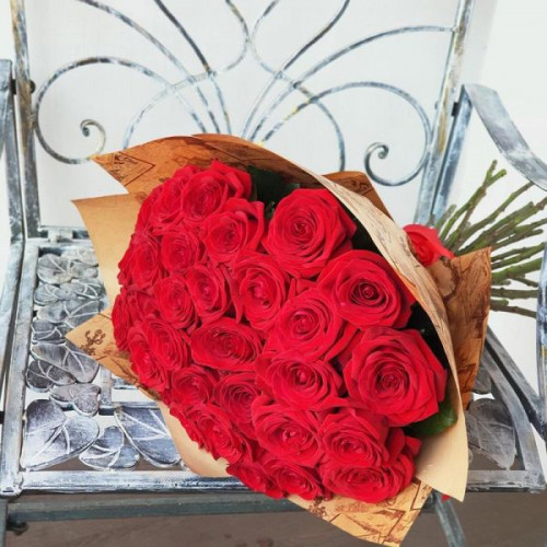 Купить на заказ Букет из 31 красной розы с доставкой в Форт-Шевченко